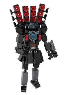 Y&D Skibidi Toilet Man Toy Building Blocks 430 Pcs Dark Surveillance Man Toy Ideas Toys Battle Horror Game Model Ideas Toys Gifts for Adult & Kids  - Image 4