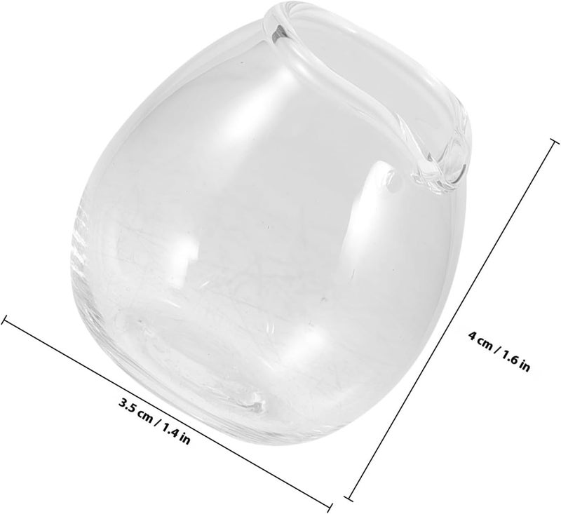 Mini Japanese Glass Milk Pitcher with Spout 20ml 2pcs, Mini Coffee Frothing Mug and Serving Pitcher for Milk, Soy Sauce, Honey, and Condiments in Dining and Entertaining - Image 2