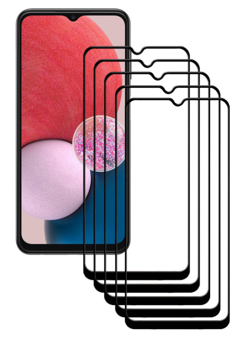 ACLIX 5 Pieces Antistatic ESD Dustproof Premium Quality High Definition Tempered Glass Screen Protector Designed For Samsung Galaxy A13 - Image 1