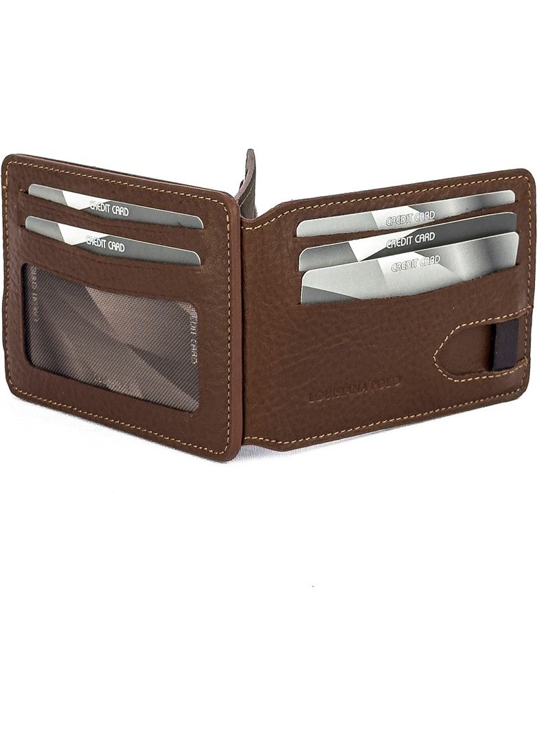 Louisiana Polo - Leather Men's Wallet Tan 733 - Image 1