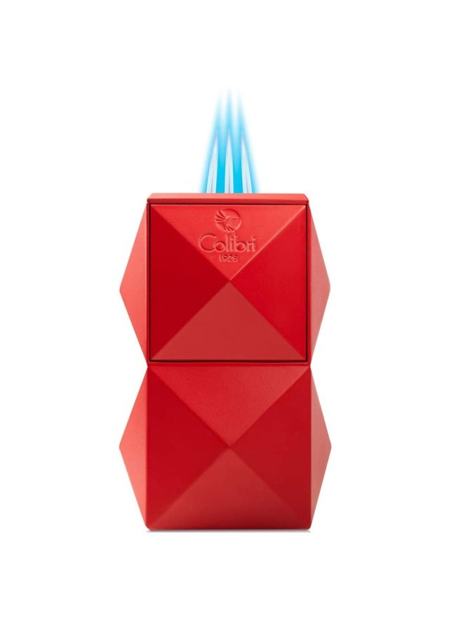 Colibri Quasar Table Triple Flame Lighter - Red  - Image 1