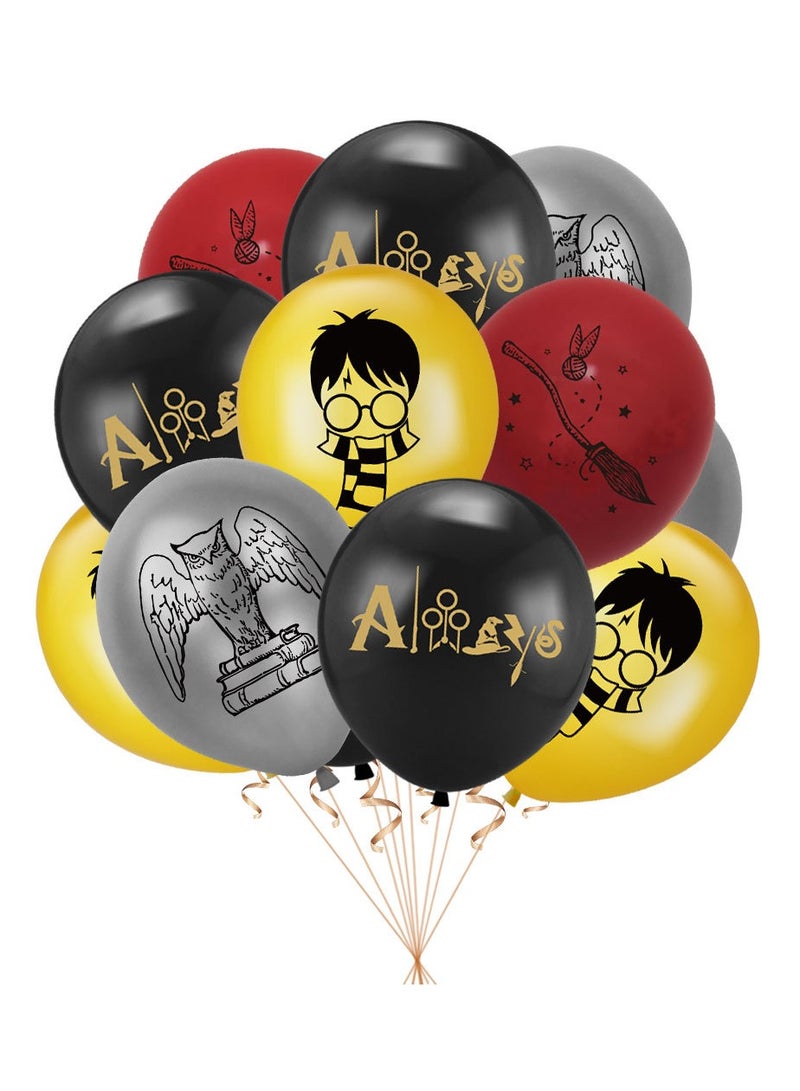 مجموعة تزيين حفلات عيد الميلاد السحرية من هاري بوتر، لافتة عيد ميلاد سعيد، بالونات تزيين الكيك للأولاد والبنات، زينة عيد الميلاد - Image 5