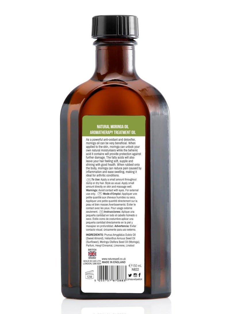 نايتشر سبيل Nature Spell زيت المورينجا – مرطب طبيعي للشعر والبشرة – 150 مل – يقاوم الالتهاب ويحسن الإشراقة - Image 5