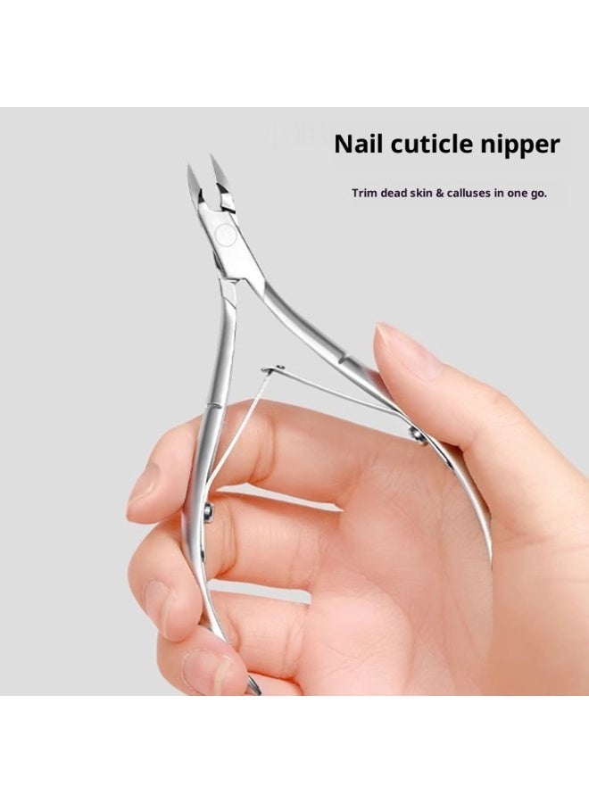 Nail clippers for removing cuticles and ingrown nails, stainless steel beauty nippers for manicures. - Image 1