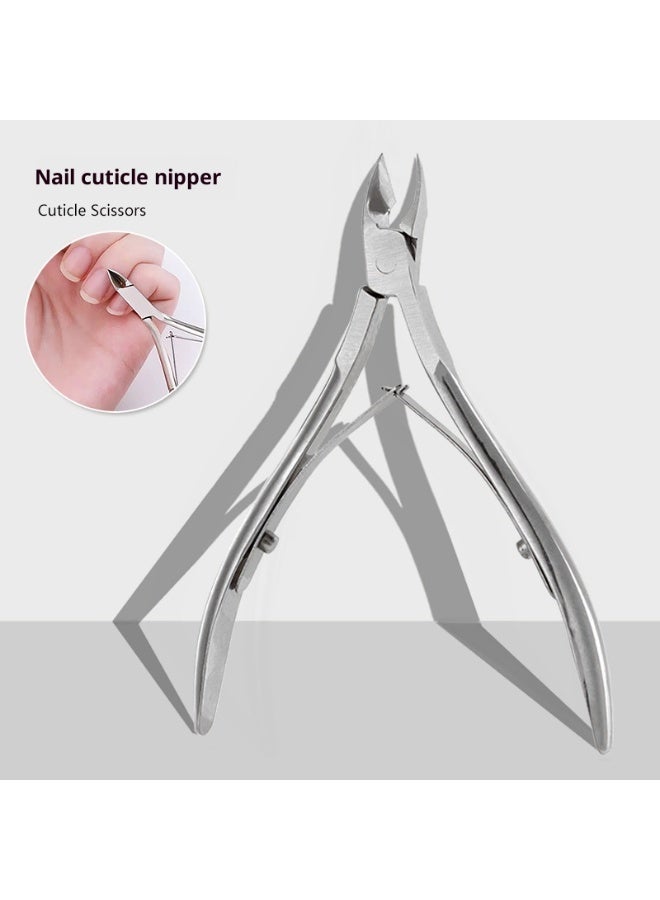 Nail clippers for removing cuticles and ingrown nails, stainless steel beauty nippers for manicures. - Image 4