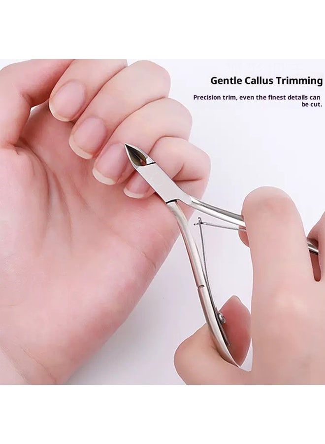 Nail clippers for removing cuticles and ingrown nails, stainless steel beauty nippers for manicures. - Image 2