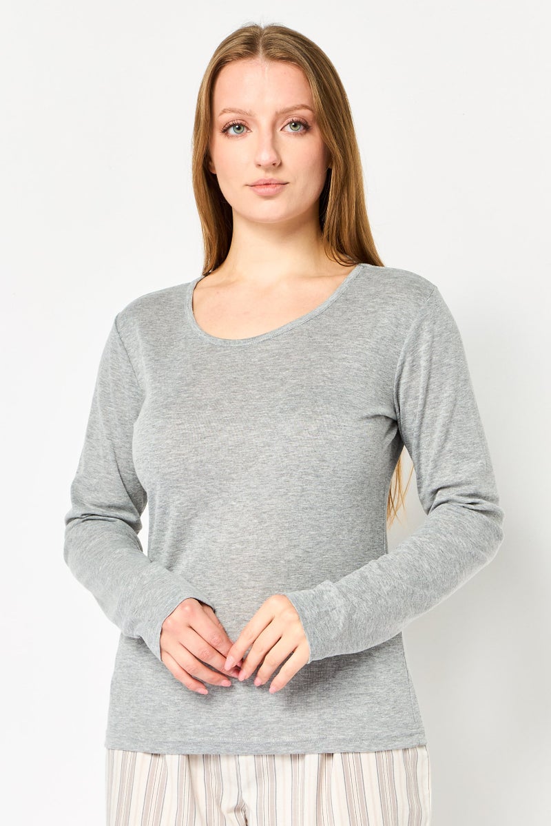 English Laundry Women 2 Pieces Stripe Top And Bottom Sleepwear Set, Multicolor - Image 4