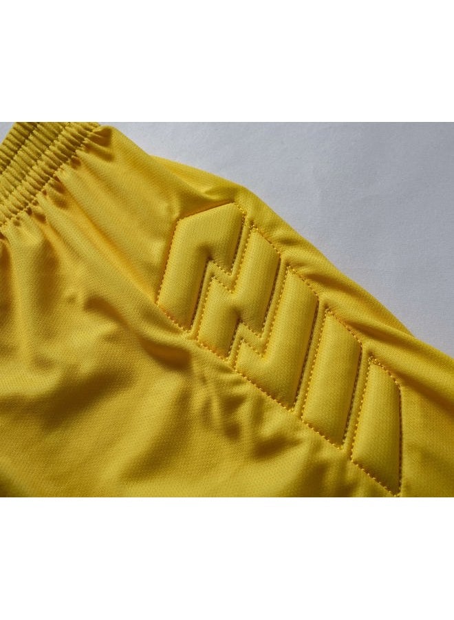 KELME Soccer Goalkeeper Jersey Pro Set Uniform - Padded Goalkeeper Shirt Shorts Socks - Men's Goalie Jersey Adults Kids (Yellow, Medium) - Image 2