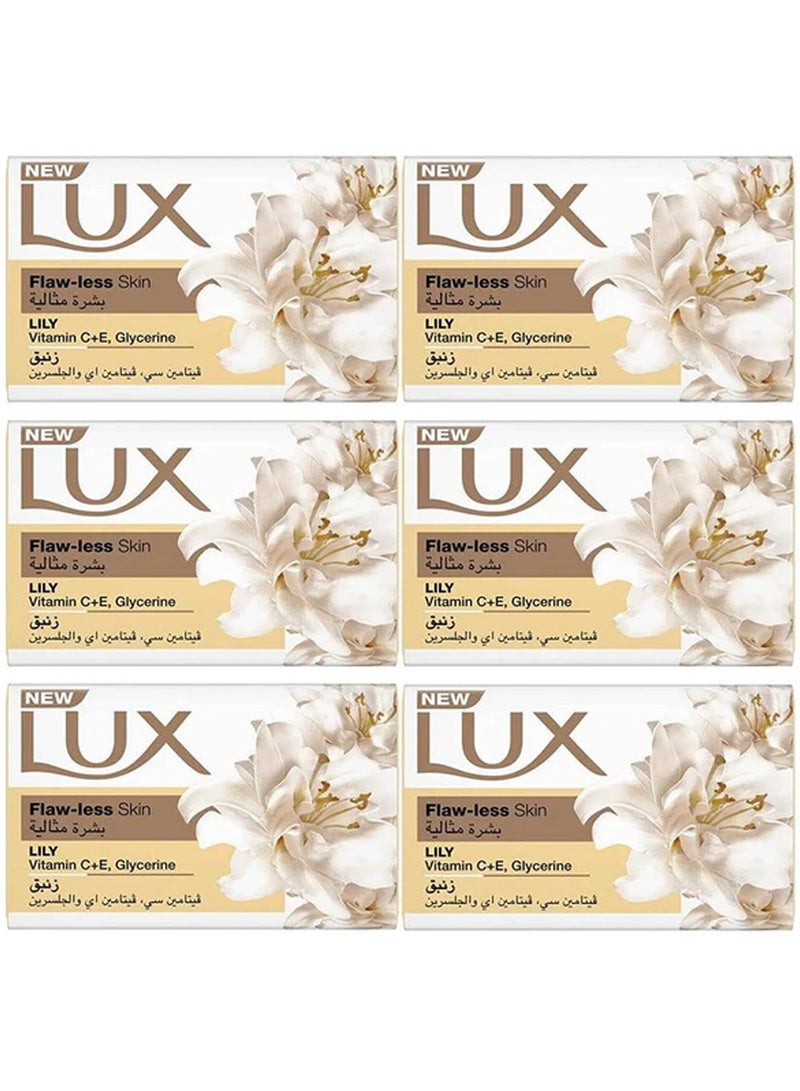 Lux Flaw-less Skin LILY Vitamin C+E Glycerine 120g x6 - Image 2