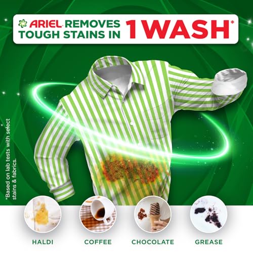 Ariel Matic 4-in-1 PODs Detergent, Pack of 18 PODs | Specially designed for use in Washing Machines only | Removes Stains | Freshens clothes | Softens Fabric | Brightens Colours | 1 POD = 1 Wash - Image 2