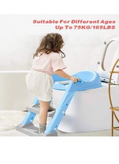 Gonice Potty Training Seat with Step Stool Ladder,Potty Training Toilet for Kids Boys Girls，Toddlers-Comfortable Safe Potty Seat with Anti-Slip Pads Ladder  - Image 3