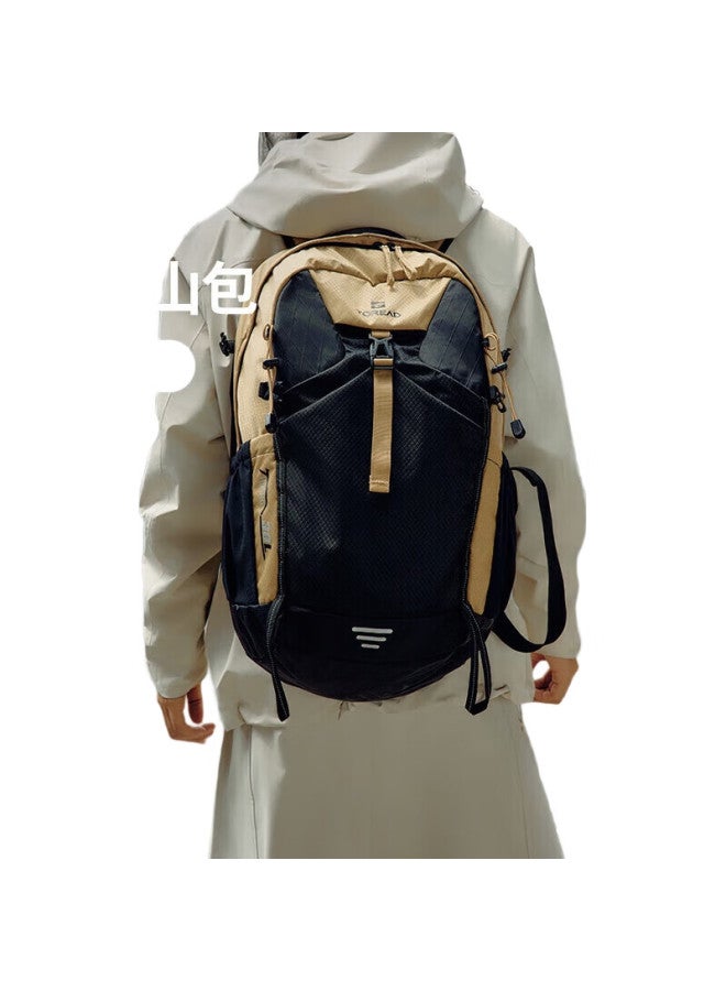 Toread Hiking Backpack, Outdoor Professional Trekking Backpack, 30l Large Capacity, Lightweight Travel Backpack, Natural Wood Color/black - Image 3