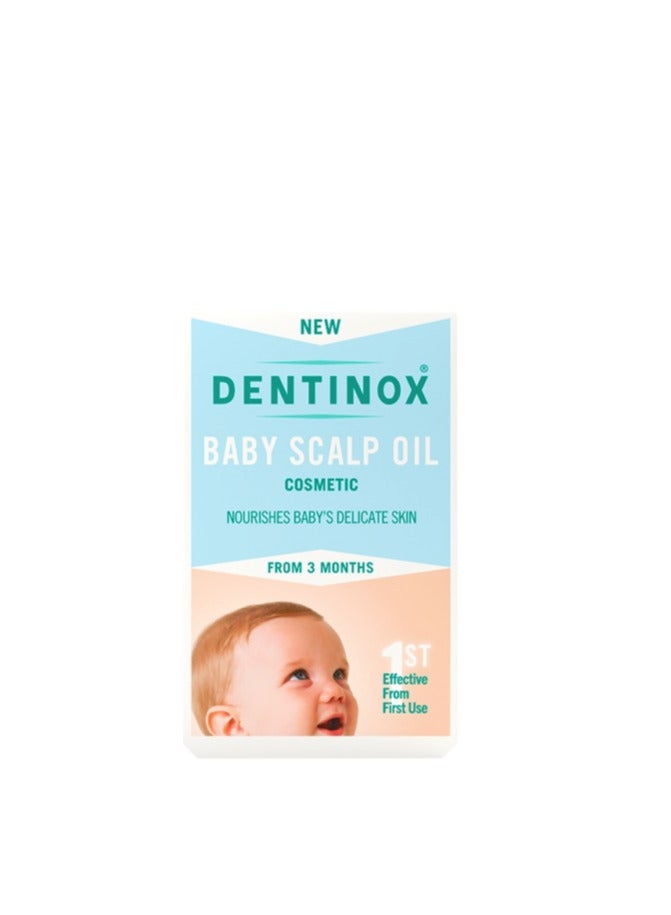 Dentinox Baby Scalp Oil – Moisturizes & Nourishes Dry Skin – With Chamomile, Rosehip & Vitamin E – 3 Months & Upward (30ml) - Image 2