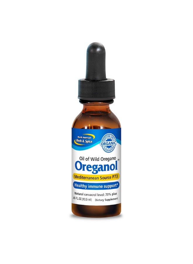 North American Herb & Spice Oreganol P73 0.45 Fl. Oz. Immune Support Optimal Health Unprocessed Organic Wild Oregano Oil Mediterranean Source Nongmo 194 Servings - Image 1