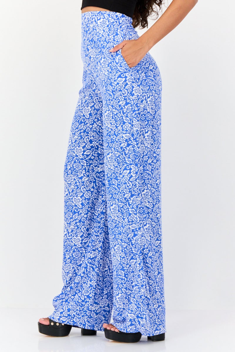 KOTON Women Regular Fit Straight Leg Pants, Multicolor - Image 3