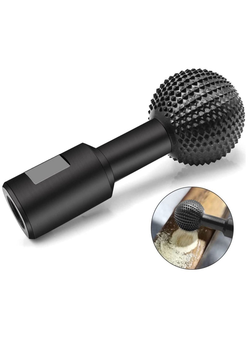 Spherical Rotary Burr, Carbon Steel Wood Carving Polishing Engraving Drilling Bit Grinding Head, 14mm Head for 115/125 Angle Grinder - Image 1