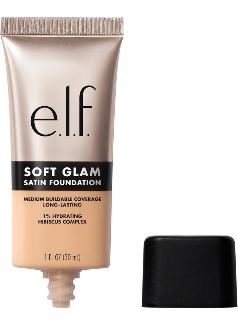elf Soft Glam Foundation, Medium Coverage, Long-Lasting & Buildable Foundation For A Smooth, Satin Finish, Vegan & Cruelty-Free, 23 Light Cool - Image 1