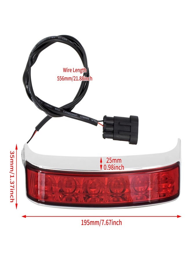 Cargletrue Saddlebag Turn Signal Light Led Running Brake Lamp Fit For Harley Touring Cvo Limited Street Glide Road Electra 2014-2024 (Red) - Image 5