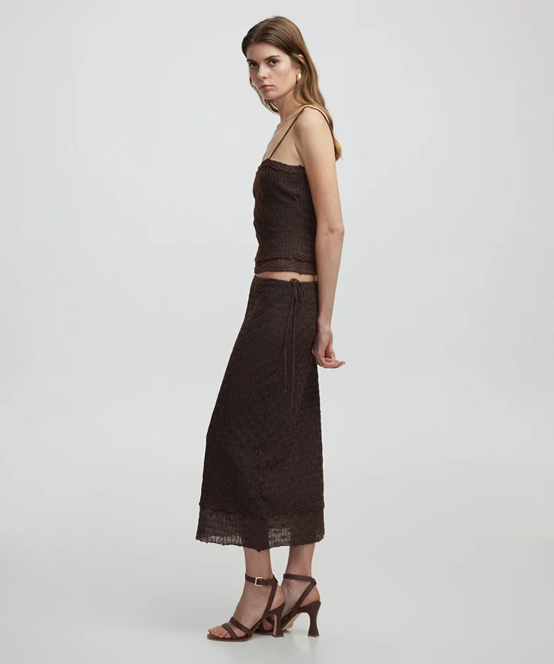 ابيكول Knit Skirt With Lurex Thread