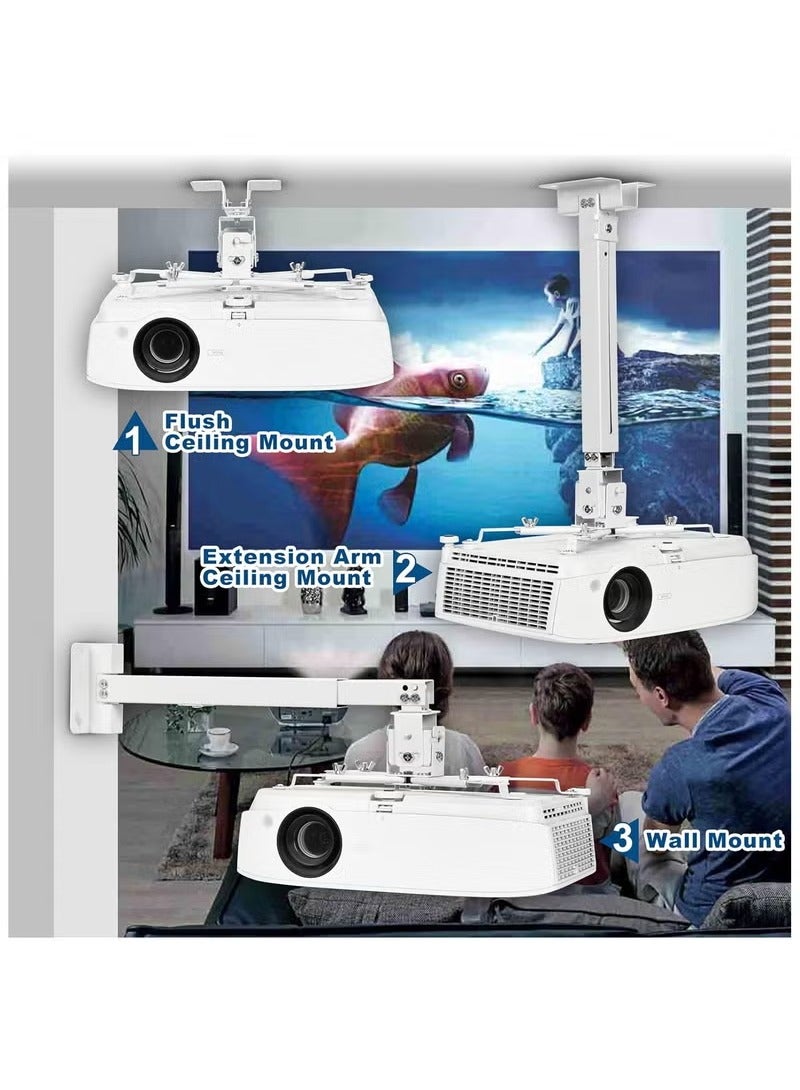 عربست حامل عالمي لجهاز عرض في السقف، حامل حائط لجهاز عرض قابل للتعديل للمكتب المنزلي - Image 3