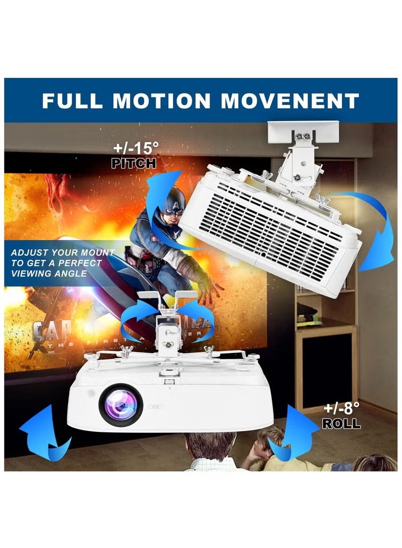 عربست حامل عالمي لجهاز عرض في السقف، حامل حائط لجهاز عرض قابل للتعديل للمكتب المنزلي - Image 5