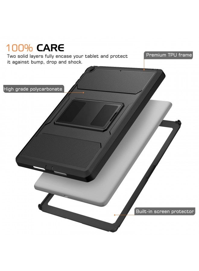 Moko Case Fit 2018/2017 Ipad 9.7 6Th/5Th Generation - [Heavy Duty] Shockproof Full Body Rugged Hybrid Cover With Built-In Screen Protector Compatible With Apple Ipad 9.7 Inch 2018/2017, Black - Image 4