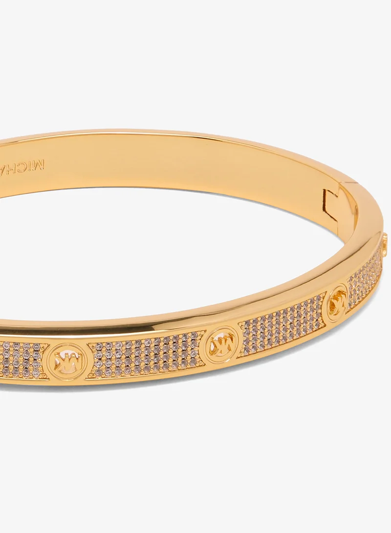 Michael Kors  Michael Kors Pave Logo Bangle Bracelet for Women | Best Price UAE
