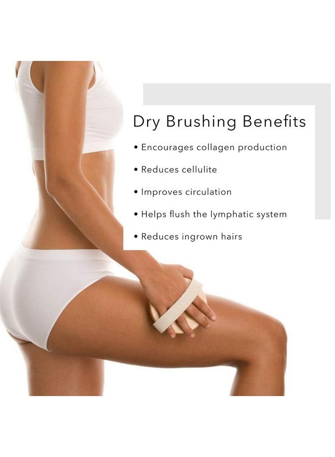 Boan 2 Piece Shower Brush Setnatural Wooden Massage Brush For Dry Skin Lymphatic Drainage And Cellulite Care Body Brush For Exfoliating Body Scrubber And Cellulite Treatment - Image 4