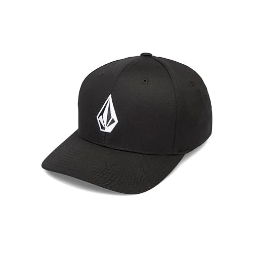 Volcom Men's Full Stone Flexfit Stretch Hat, Black-New, Small - Image 4