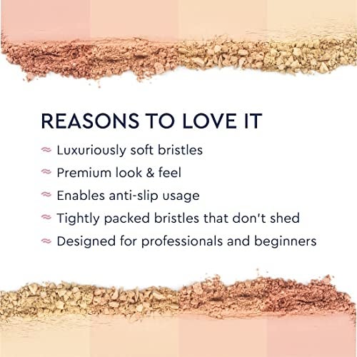 Adbeni Makeup Brush Set Professional Eyebrow, Fan, Eyeshadow, Eyebrow Comb, Powder, Concealer, Hoghlighter, Foundation Blending Brushes Kit (Set Of 8) & 1 Beauty Blender - Image 5
