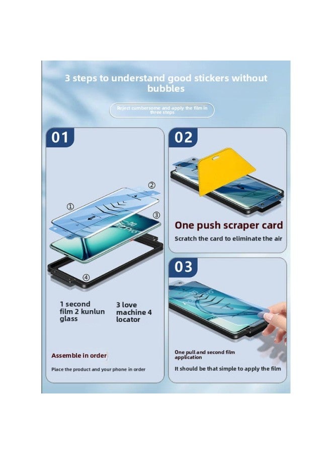 For One Plus 12 Toughened Film Full Glue One Plus Ace3 Mobile Phone Film 1 Plus Ace2por Curved Screen 9prooppo Full Screen-Color:Curved Tempered FilmUltra-clear 2 Pieces [kunlun Glass50 Times Explosion-proof] Comes With Lens Film + Rear Film-Size:Oneplus 10 Pro