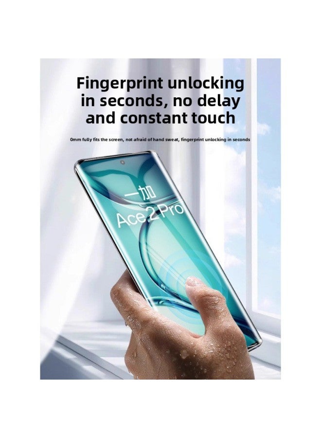 For One Plus 12 Toughened Film Full Glue One Plus Ace3 Mobile Phone Film 1 Plus Ace2por Curved Screen 9prooppo Full Screen-Color:Curved Tempered FilmUltra-clear 2 Pieces [kunlun Glass50 Times Explosion-proof] Comes With Lens Film + Rear Film-Size:Oneplus 10 Pro