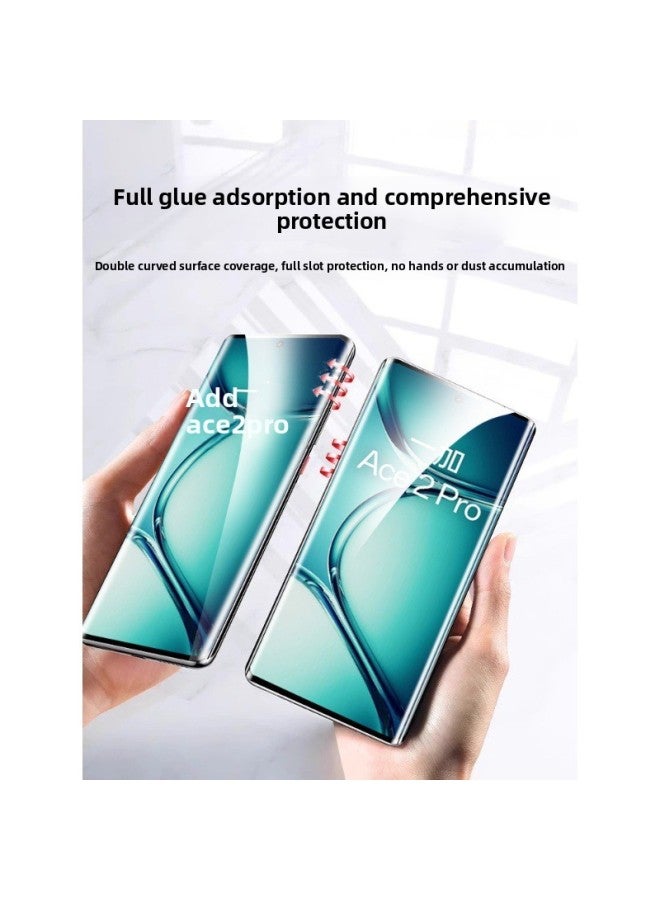 For One Plus 12 Toughened Film Full Glue One Plus Ace3 Mobile Phone Film 1 Plus Ace2por Curved Screen 9prooppo Full Screen-Color:Curved Tempered FilmUltra-clear 2 Pieces [kunlun Glass50 Times Explosion-proof] Comes With Lens Film + Rear Film-Size:Oneplus 10 Pro