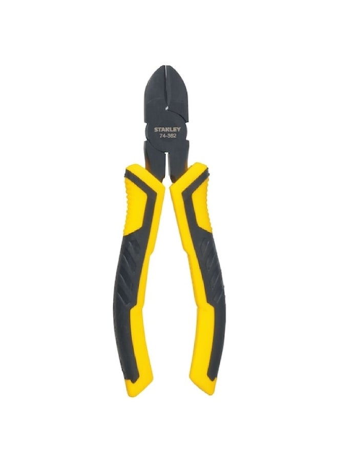 Stanley Dynagrip Corrosion-Resistant Diagonal Cutting Pliers Black and Yellow 150 mm STHT0-74362 - Image 2