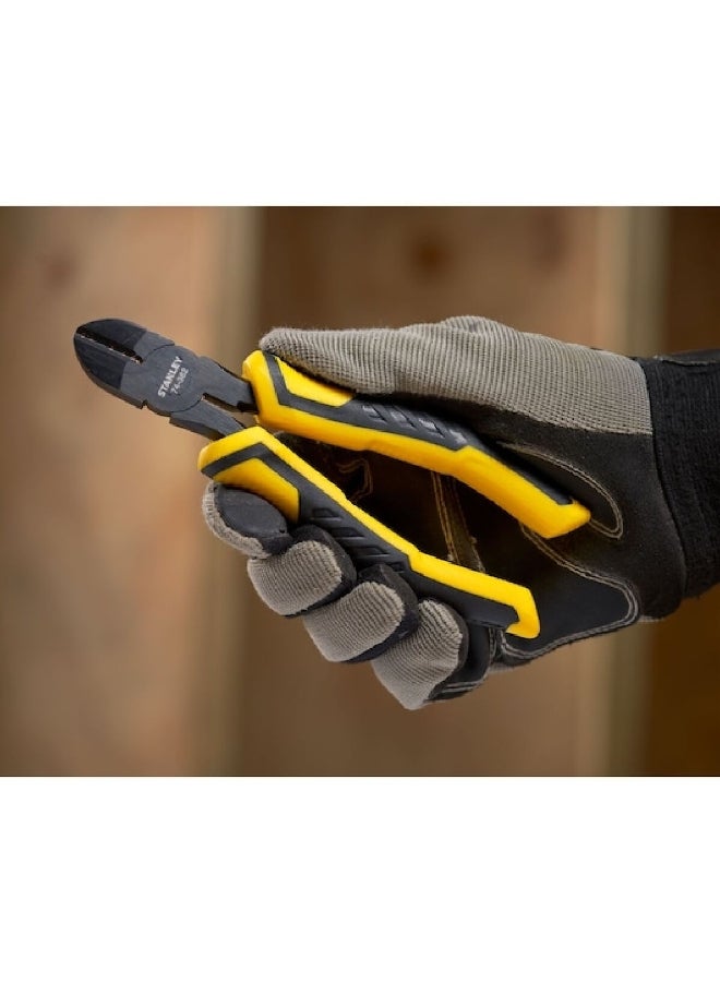 Stanley Dynagrip Corrosion-Resistant Diagonal Cutting Pliers Black and Yellow 150 mm STHT0-74362 - Image 3