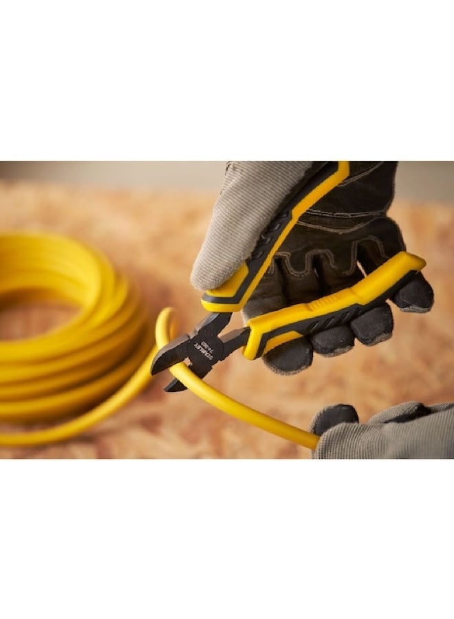 Stanley Dynagrip Corrosion-Resistant Diagonal Cutting Pliers Black and Yellow 150 mm STHT0-74362 - Image 5