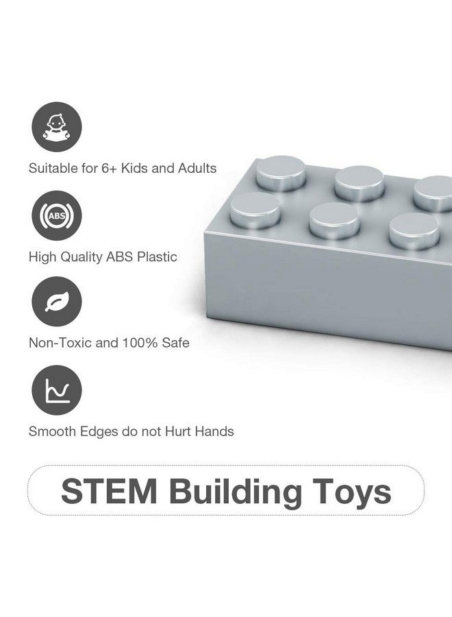 Lekebaby Building Bricks 1500 Pcs Basic Building Blocks, Compatible With All Major Brands (Gray) - Image 3