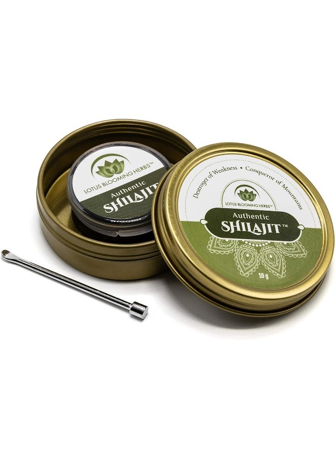 Lotus Blooming Herbs - Authentic Shilajit - Genuine Himalayan Shilajit In Its Natural, Pure And Most Potent Resin Form. 10 Grams (1-2 Month Supply) - Image 1