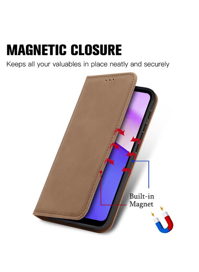 S-TOP Case For Motorola Moto E40 Retro Skin Feel Magnetic Horizontal Flip Leather Case - Image 5
