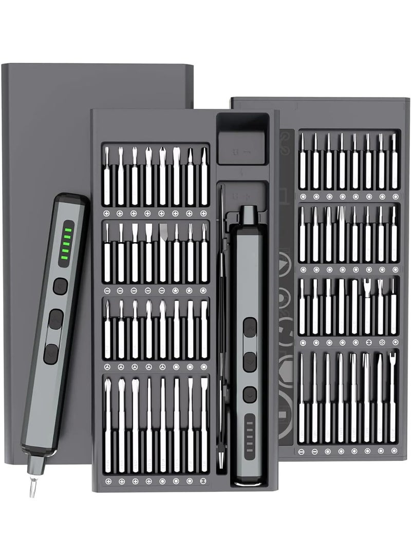 Precision Electric Screwdriver – 68-in-1 Rechargeable Portable Repair Tool Kit with Quick Charge, 5 Torque Settings, 4 LED Lights for Electronics - Image 1