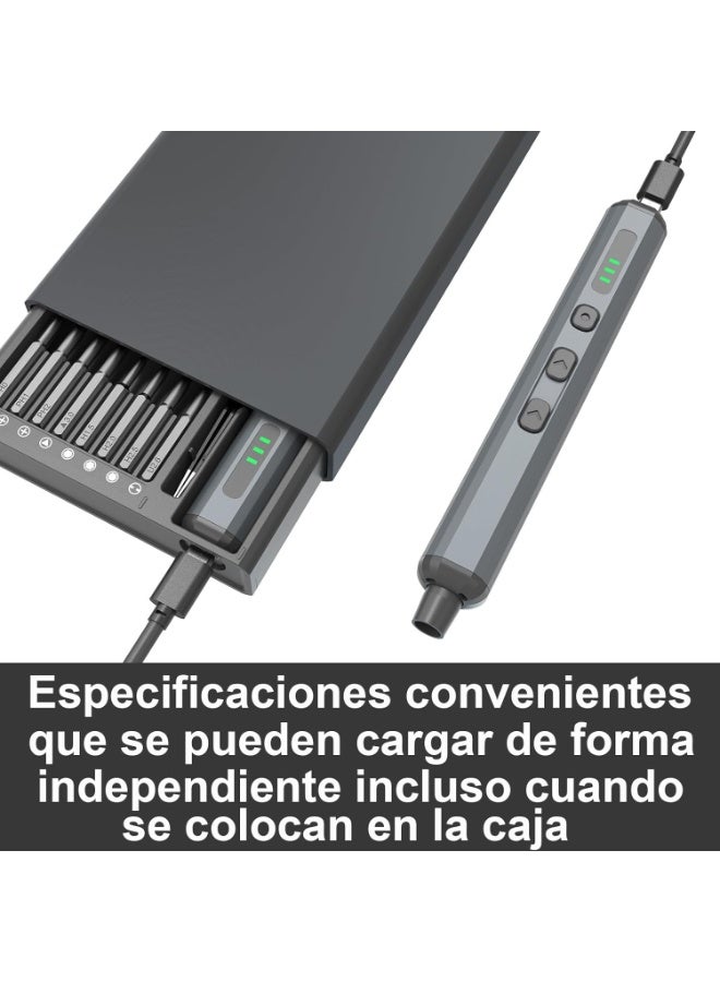 Precision Electric Screwdriver – 68-in-1 Rechargeable Portable Repair Tool Kit with Quick Charge, 5 Torque Settings, 4 LED Lights for Electronics - Image 2