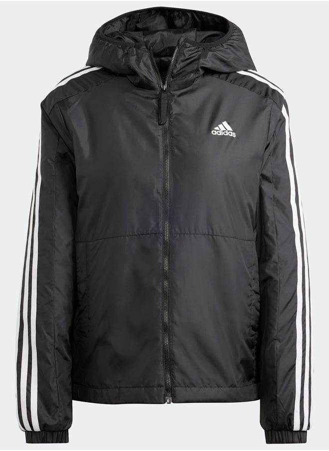 Adidas Essentials 3-Stripes Insulated Hooded Jacket  - Image 1