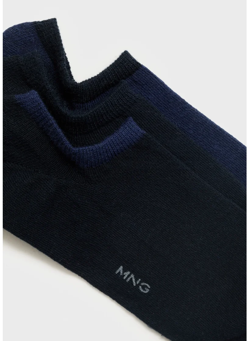 Mango Man Pack Of 3 Cotton Socks