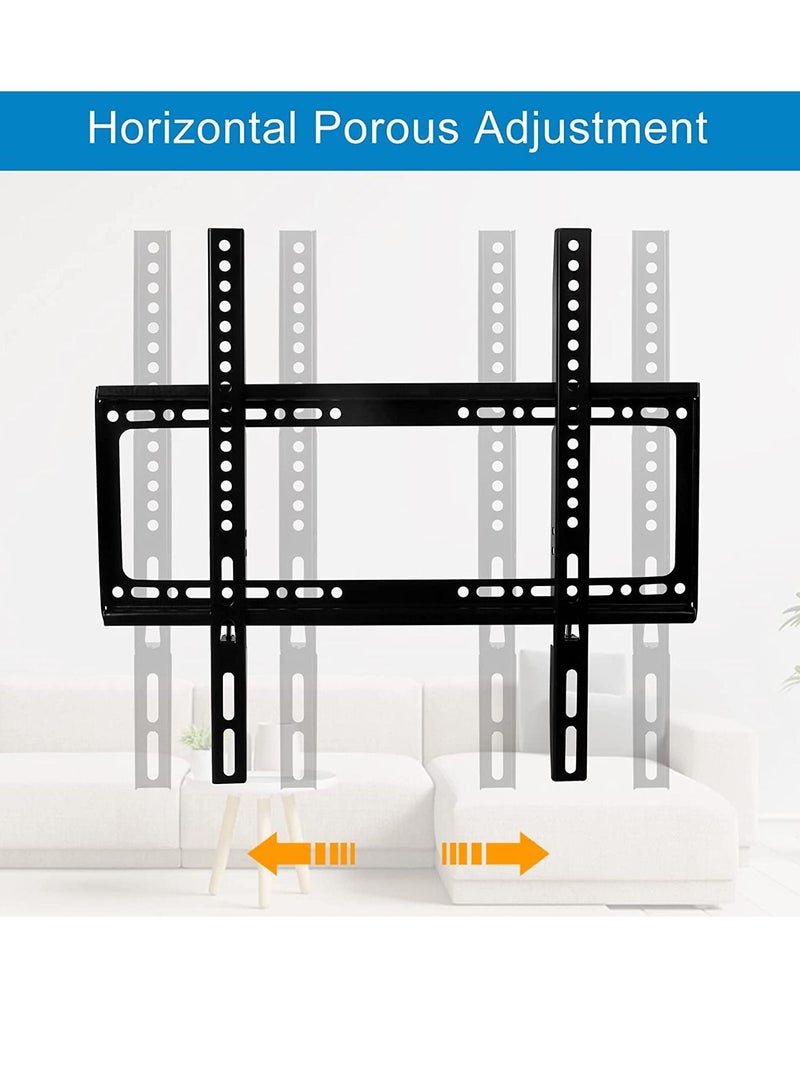 TV Wall Mount 26-63 Inches Ultra Strong Slim Fixed TV Bracket Heavy Duty Ultra Super Strong 50KG TV Wall Mount with Wall Fixing Kit for Flat Curved Screen TV LED - Image 3