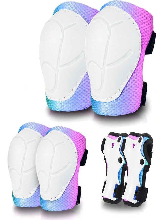 JeeFree Skateboard Pads Kids/Youth/Adult Shield Elbow Pads and Wrist Guards Protective Gear,Strong Double Straps&Adjustable Easy-Fix Clips for Skateboarding,Rollerblading,ScooterRoller,Skating,Bicycle - Image 1