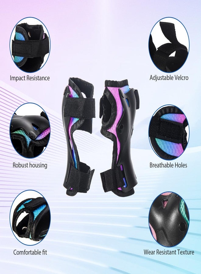 JeeFree Skateboard Pads Kids/Youth/Adult Shield Elbow Pads and Wrist Guards Protective Gear,Strong Double Straps&Adjustable Easy-Fix Clips for Skateboarding,Rollerblading,ScooterRoller,Skating,Bicycle - Image 3