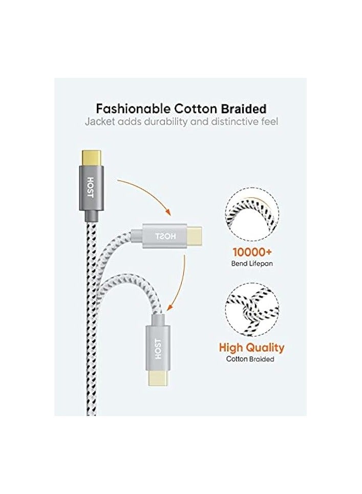 كابل كرييشن كابل USB-C إلى Micro USB 2.0، كابل قصير من النوع C بطول 0.65 قدم لهاتف Galaxy S8/S8 Plus وGoogle Pixel 2 XL وأجهزة Android الأخرى، أسود رمادي CC0757 - Image 4