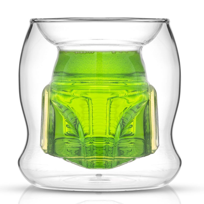 JoyJolt Star Wars Stormtrooper Borosilicate Glass Coffee Mug 65 oz Double Wall Heat Resistant Dishwasher Safe Includes 1