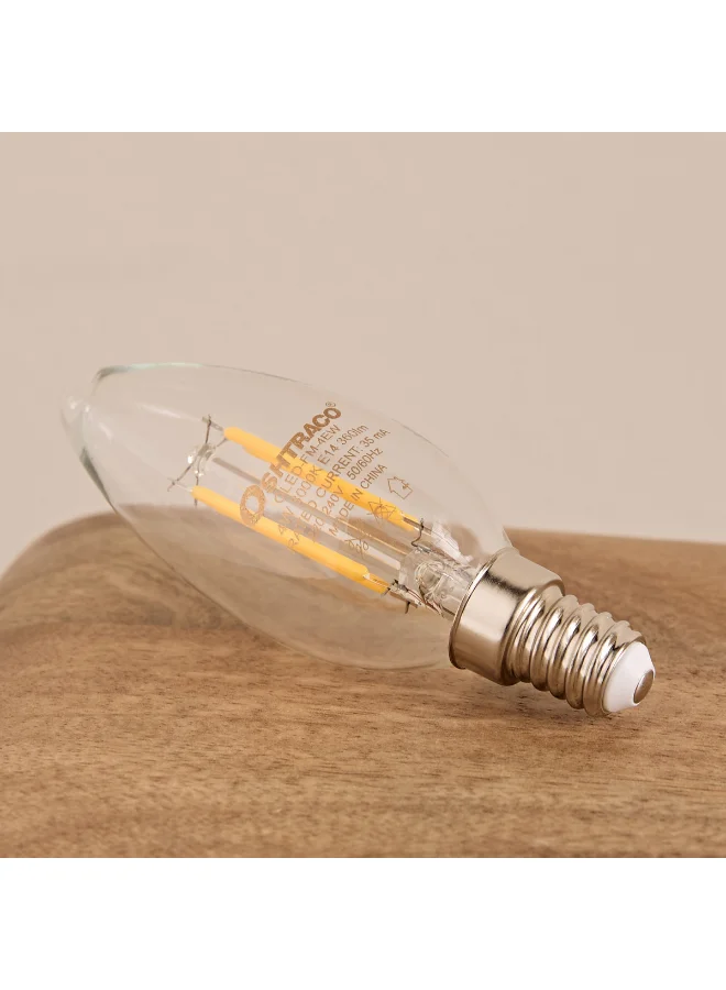 Home Box Oshtraco 4W E14 Warm White Clear Filament LED Bulb