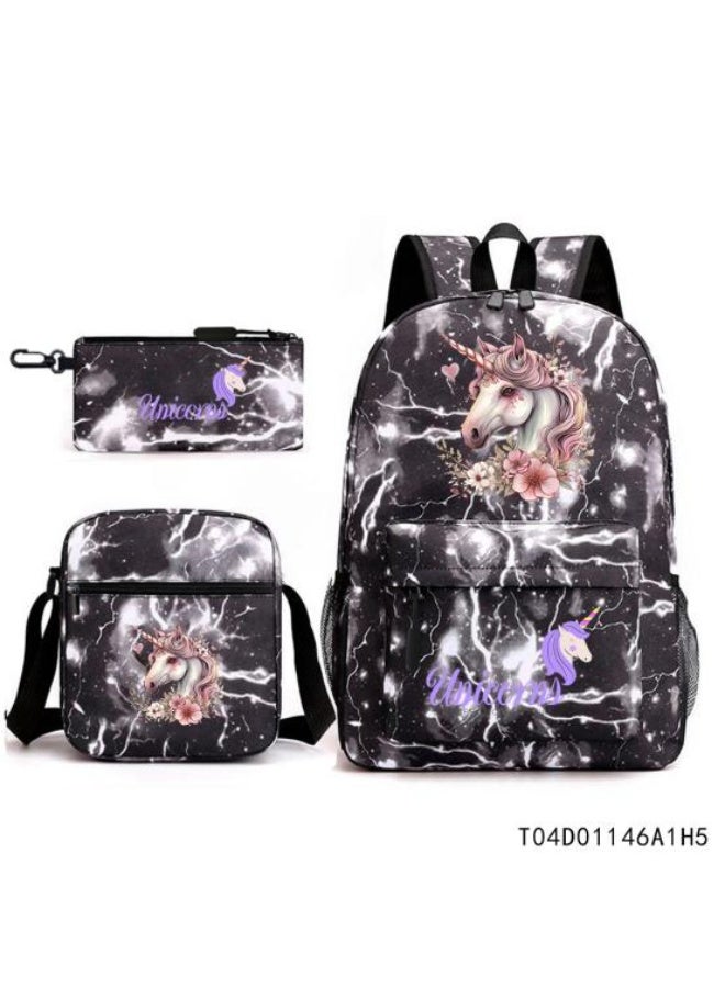 Anime element backpack three-piece set, exquisite design, powerful storage to meet the needs - 954 - Image 1